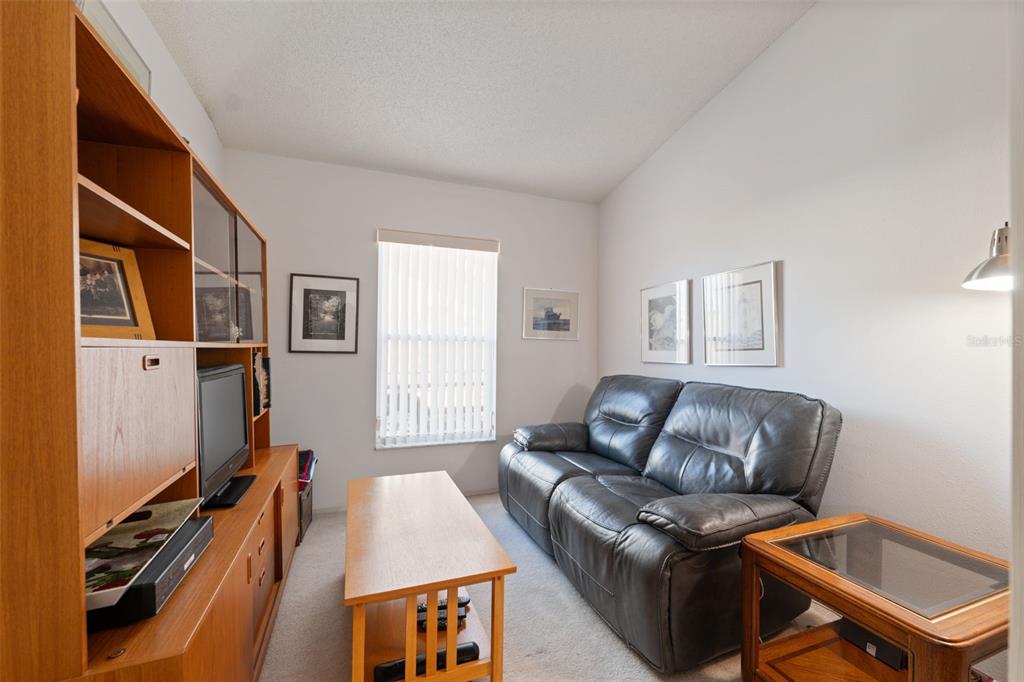 5301 El Cerro Drive New Port Richey, FL 34655 - Photo 18 of 31 a living room with furniture and a flat screen tv