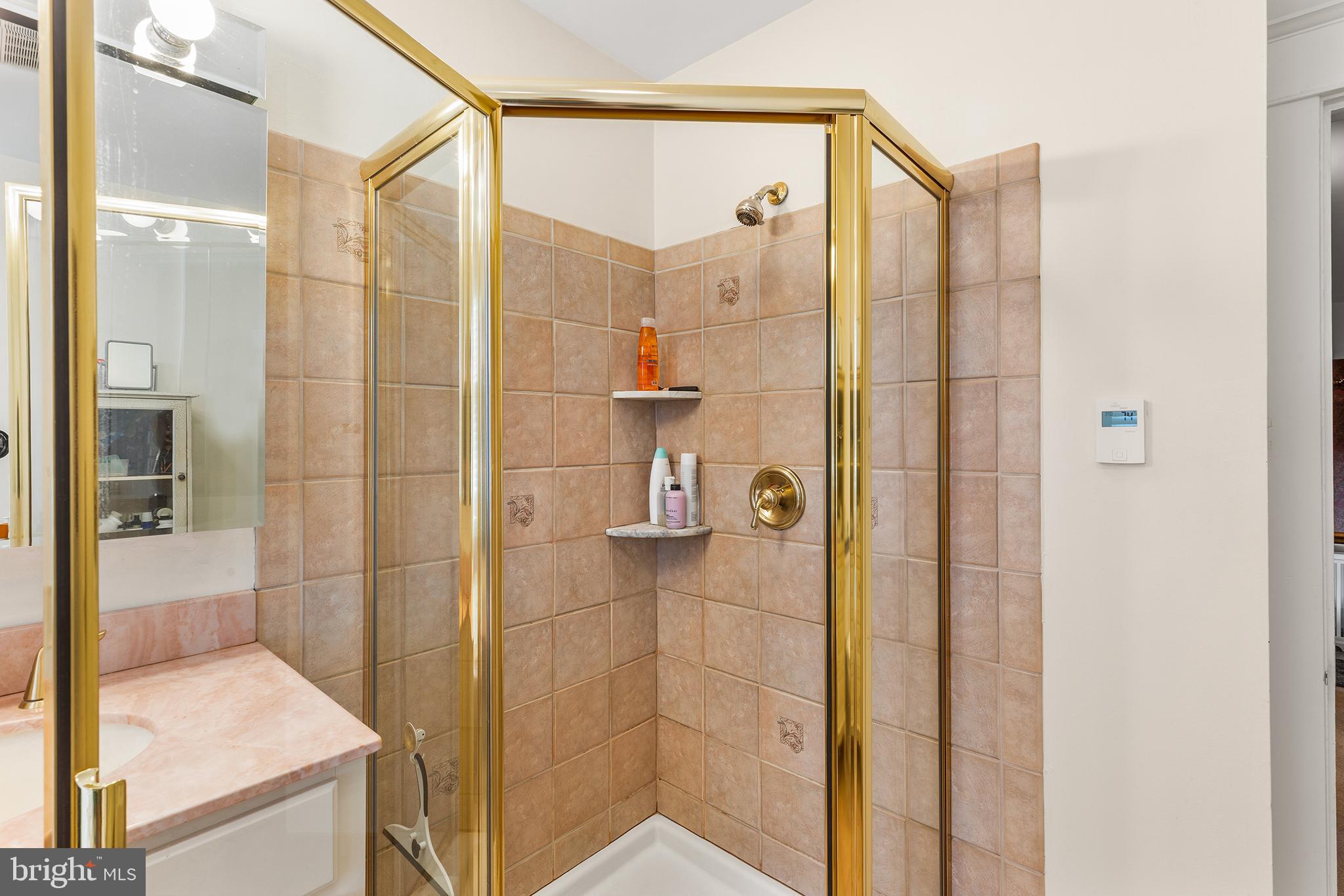 401 North Rolling Road Springfield, PA 19064 - Photo 35 of 79 a bathroom with a shower and a sink