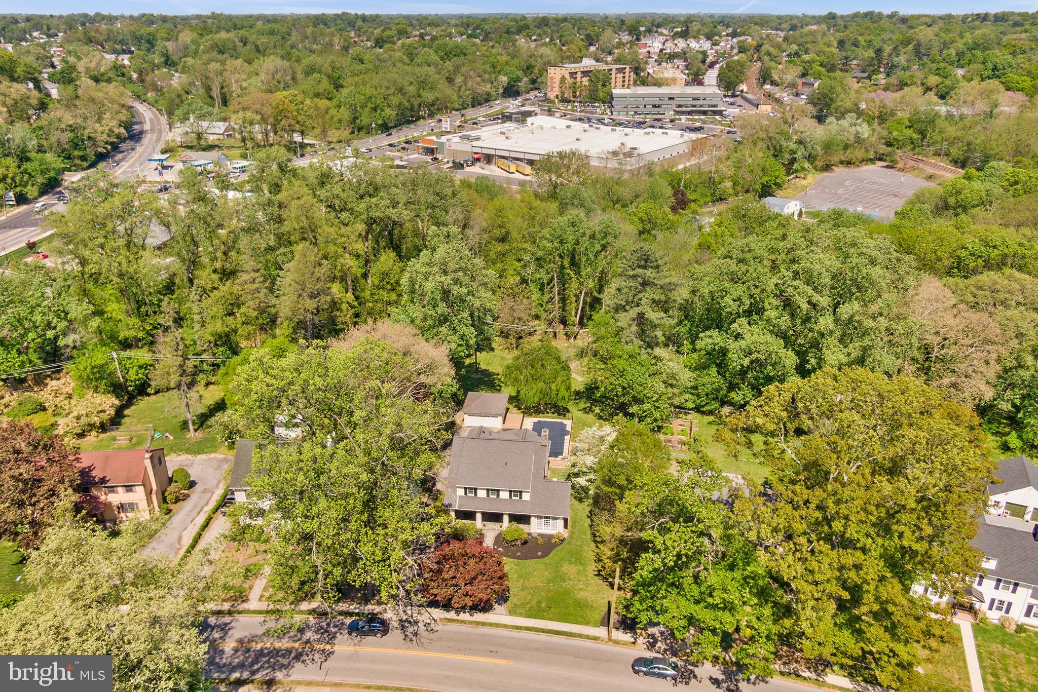 401 North Rolling Road Springfield, PA 19064 - Photo 73 of 79 an aerial view of residential house with parking space