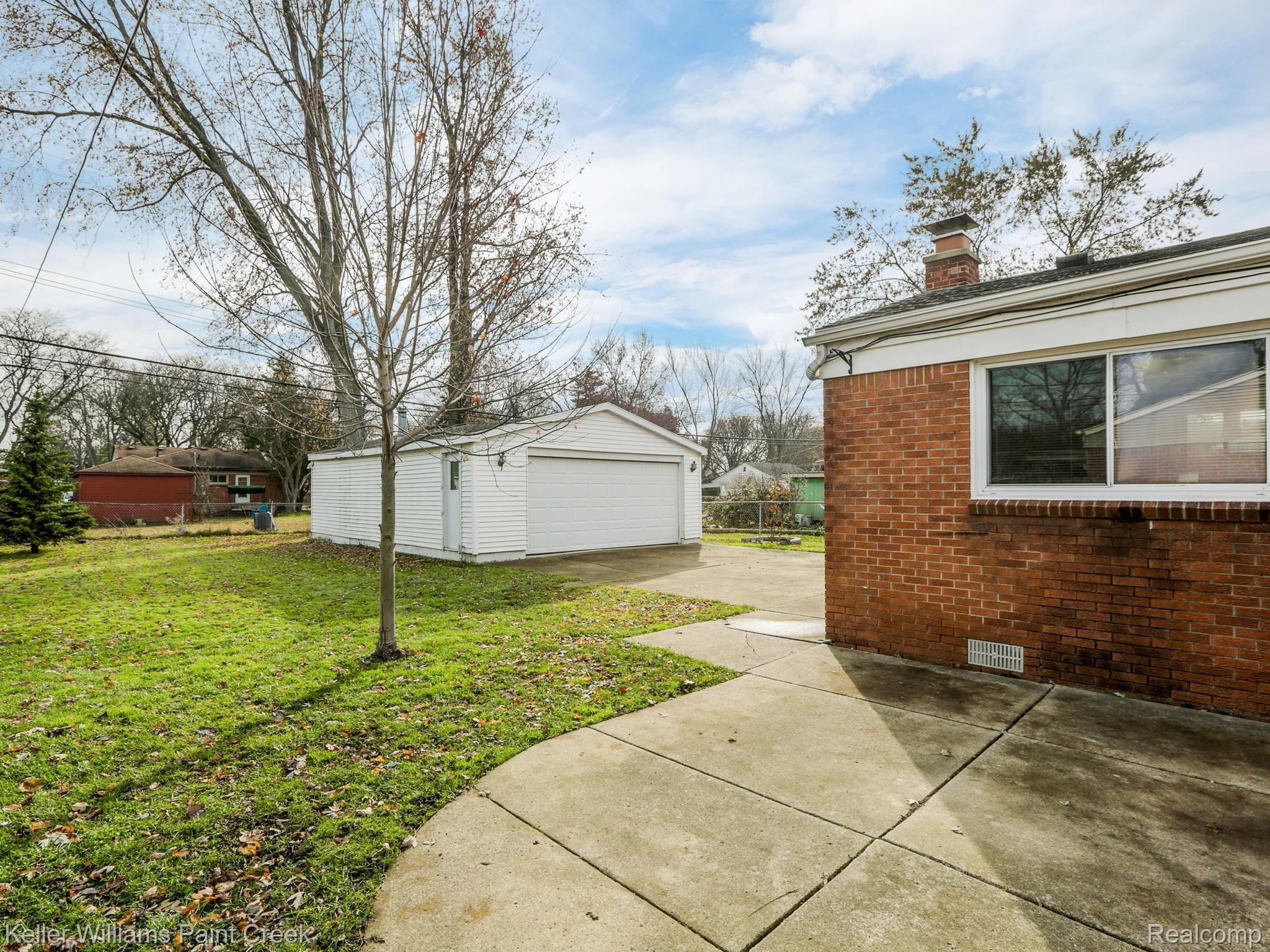 1843 Massoit Road Royal Oak, MI 48073 - Photo 16 of 17 Spacious back yard and a 2-car garage!