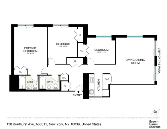 $799,000 | 130 Bradhurst Avenue, Unit 611 | Central Harlem