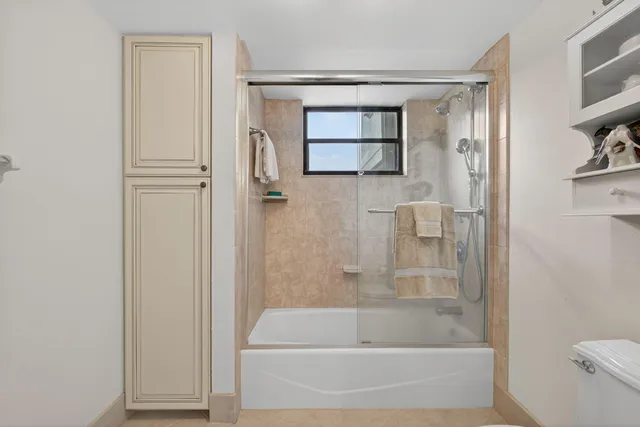 a view of a balcony with an outdoor space