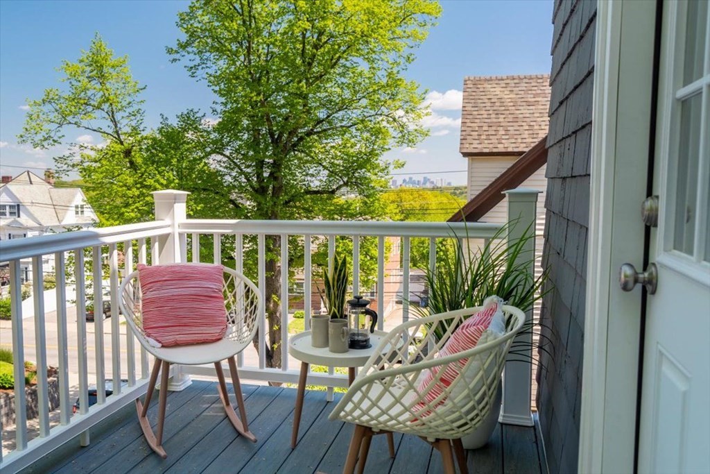 6 Malverna Road Boston, MA 02131 - Photo 16 of 29 a view of a balcony with furniture