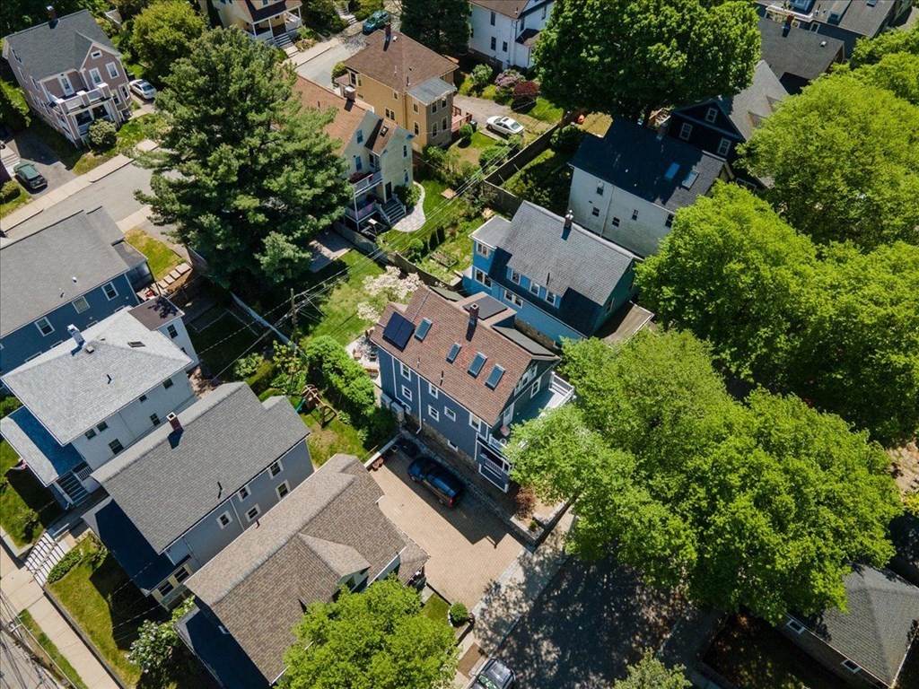 6 Malverna Road Boston, MA 02131 - Photo 26 of 29 an aerial view of multiple houses with yard