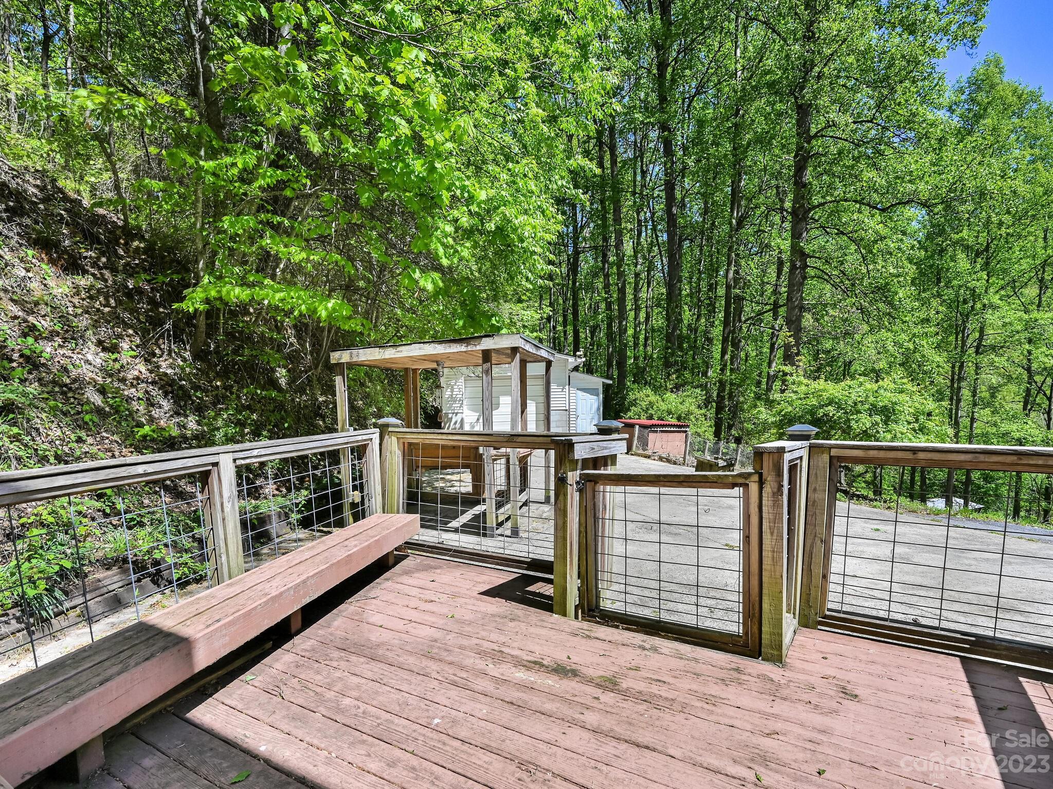 843 North Fork Road Barnardsville, NC 28709 - Photo 15 of 37 a view of balcony with deck and wooden floor