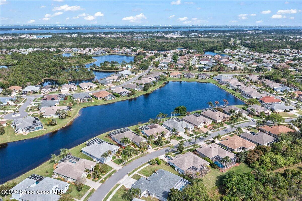 1050 Starling Way Rockledge, FL 32955 - Photo 52 of 59 an aerial view of a house with a ocean view