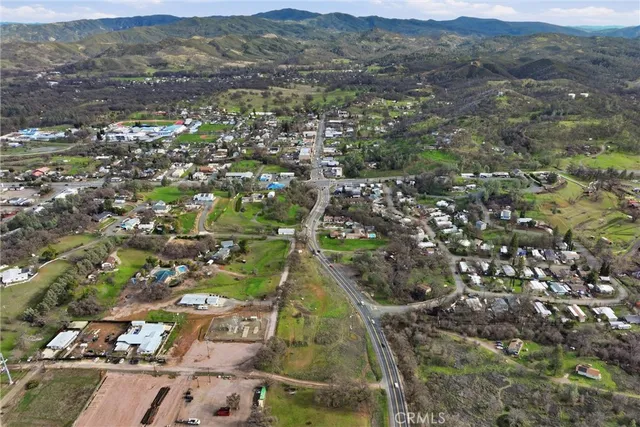 a view of city and mountain