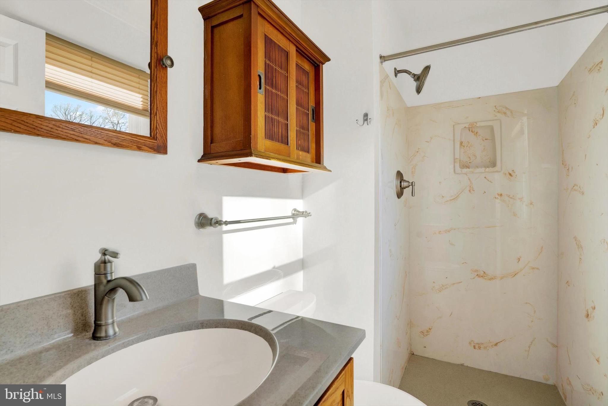 5400 Curley Hill Road Doylestown, PA 18902 - Photo 16 of 47 a bathroom with a sink and a mirror