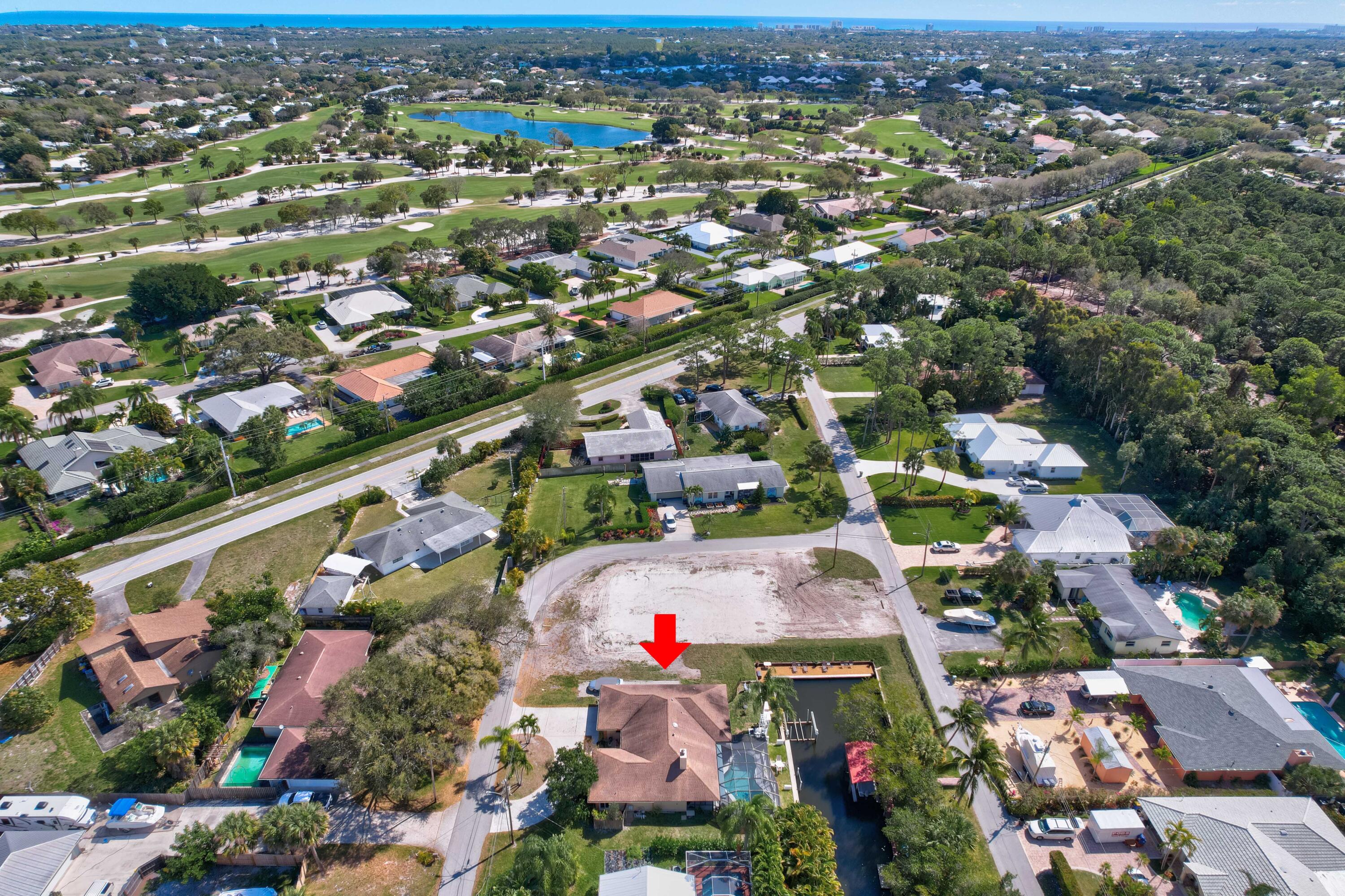 9524 Southeast Cove Point Street Jupiter, FL 33469 - Photo 48 of 58 Aerial looking east
