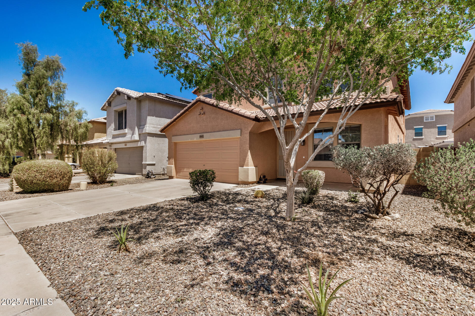 18475 North Madison Road Maricopa, AZ 85139 - Photo 6 of 40 a white house that has a tree in front of it