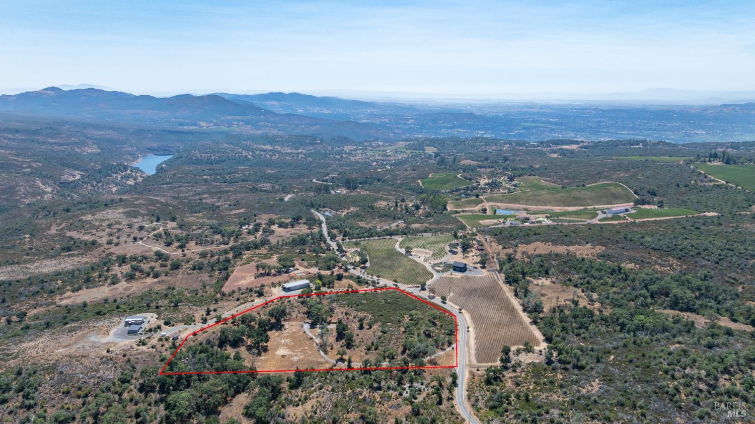 3438 Atlas Peak Road Napa, CA 94558 - Photo 8 of 20 an aerial view of residential house and green space