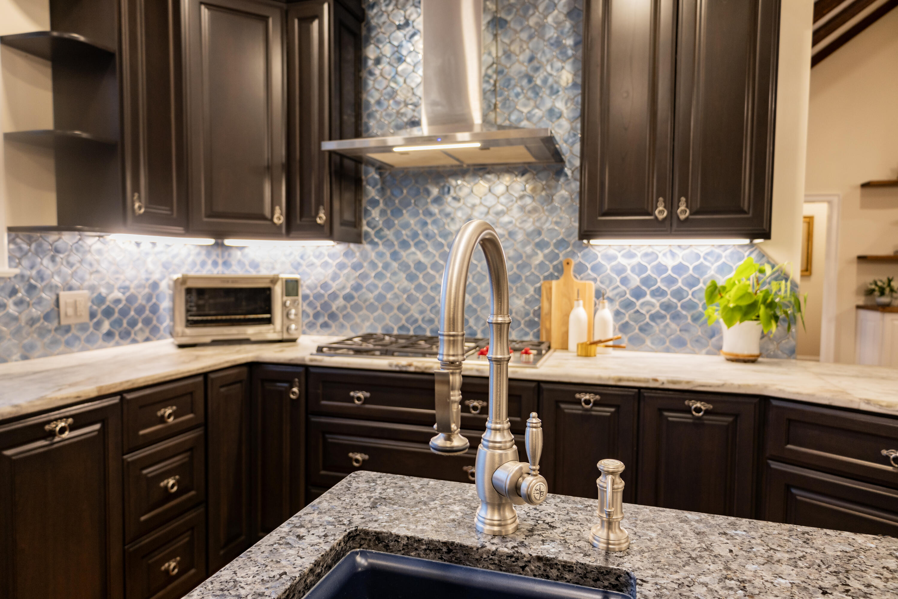 5600 Mt Tabor Road Blacksburg, VA 24060 - Photo 19 of 99 a kitchen with stainless steel appliances granite countertop wooden cabinets and a counter top space