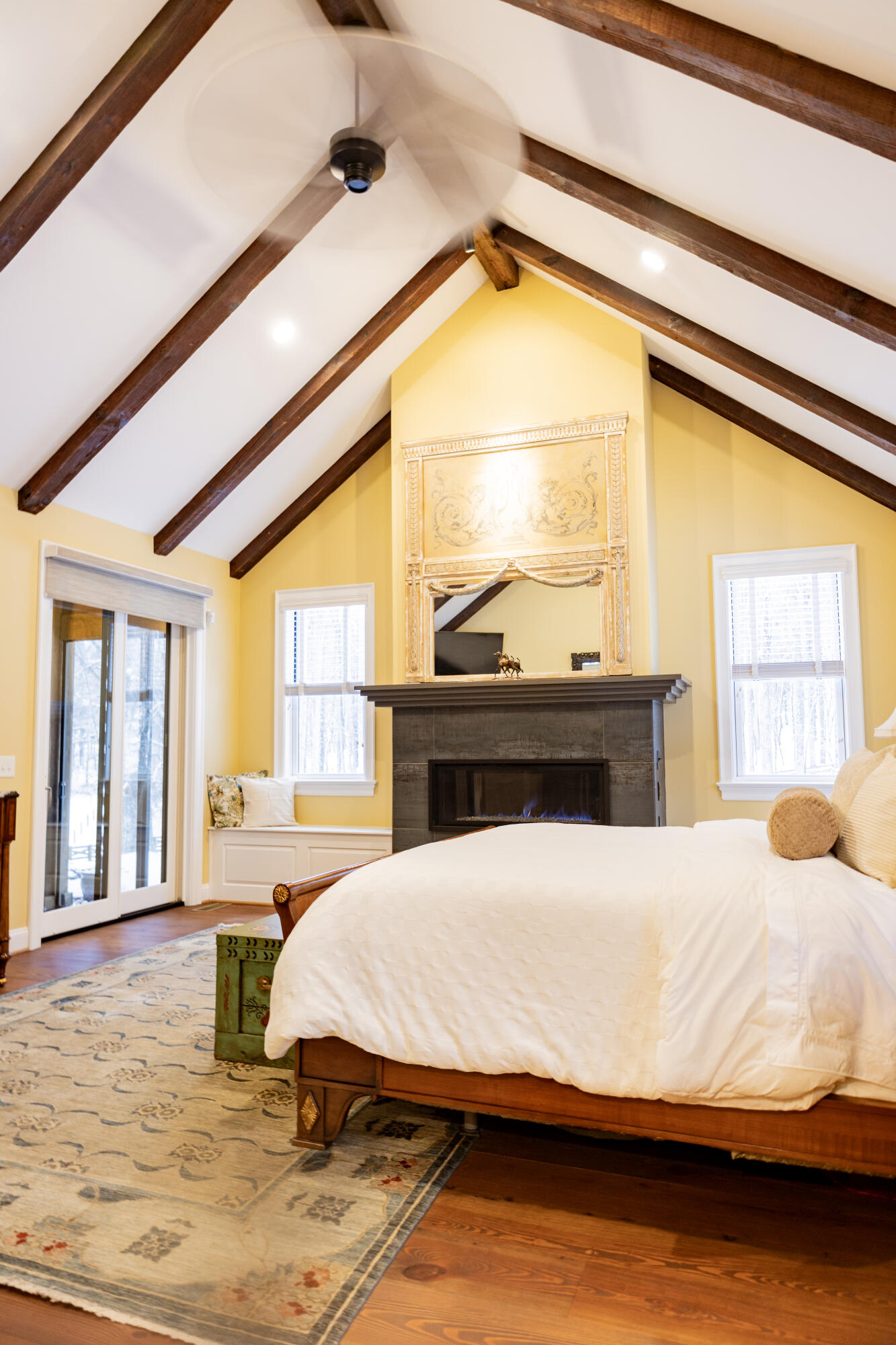5600 Mt Tabor Road Blacksburg, VA 24060 - Photo 30 of 99 a bedroom with a bed and wooden floor