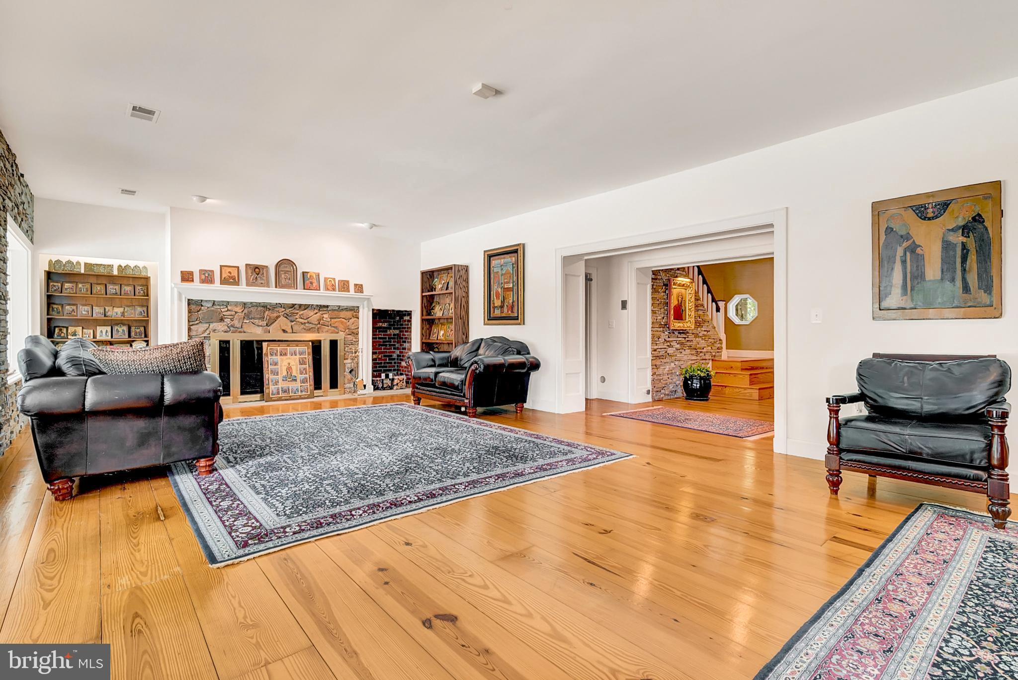 20022 Trappe Road Bluemont, VA 20135 - Photo 20 of 97 a living room with furniture and a fireplace