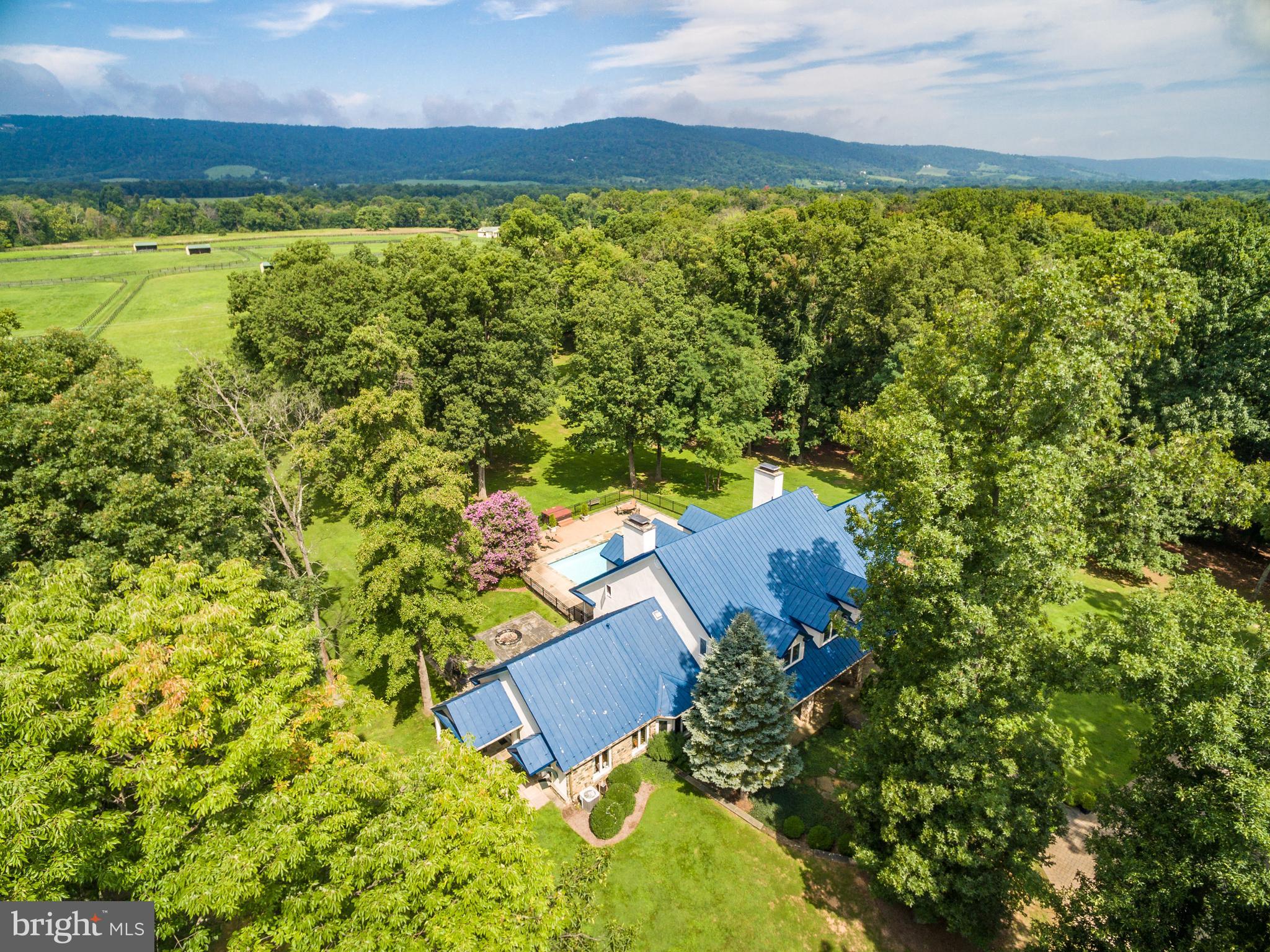 20022 Trappe Road Bluemont, VA 20135 - Photo 67 of 97 Aerial of main house and land