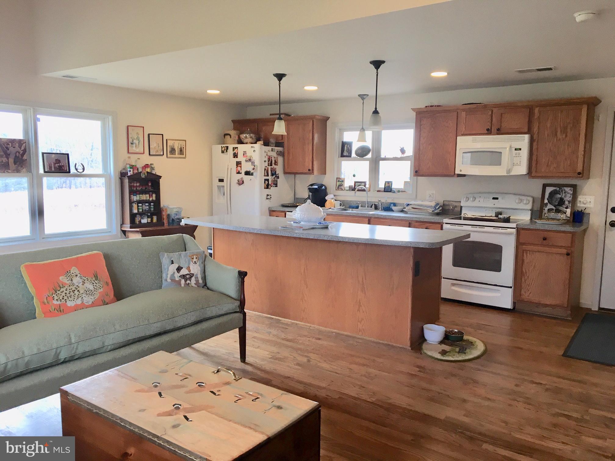 20022 Trappe Road Bluemont, VA 20135 - Photo 97 of 97 a living room with stainless steel appliances kitchen island granite countertop furniture and wooden floor