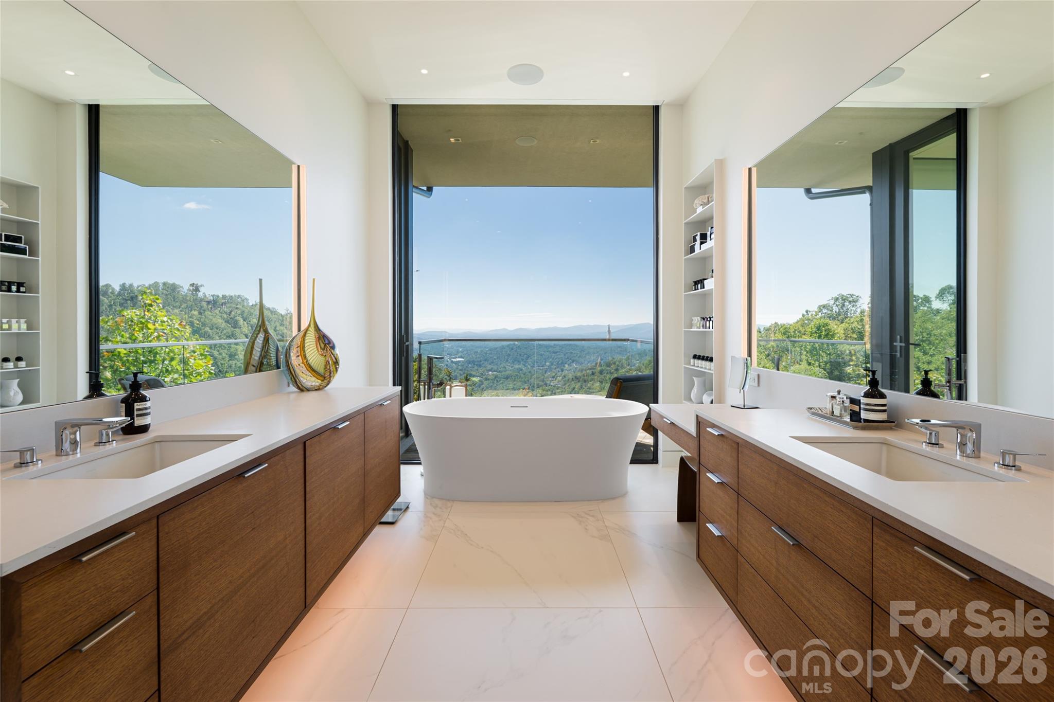 353 Retreat Ridge Way Asheville, NC 28804 - Photo 26 of 48 a bathroom with a large tub sink and mirror