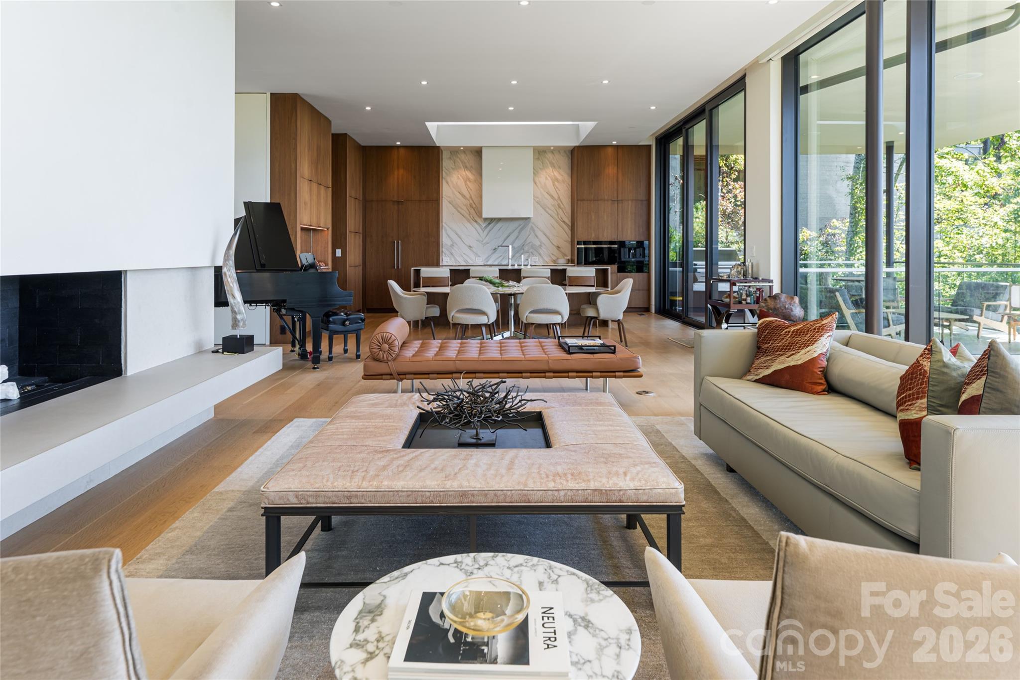 353 Retreat Ridge Way Asheville, NC 28804 - Photo 7 of 48 a living room with furniture and a fireplace