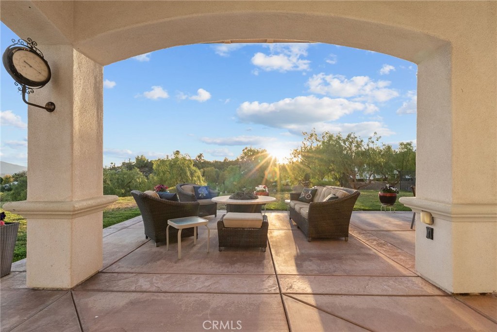 35394 Linda Rosea Road Temecula, CA 92592 - Photo 47 of 69 a view of a patio with couches table and chairs
