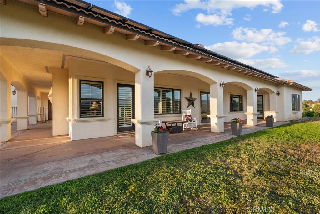 35394 Linda Rosea Road Temecula, CA 92592 - Photo 48 of 69 a view of a house with backyard porch and sitting area