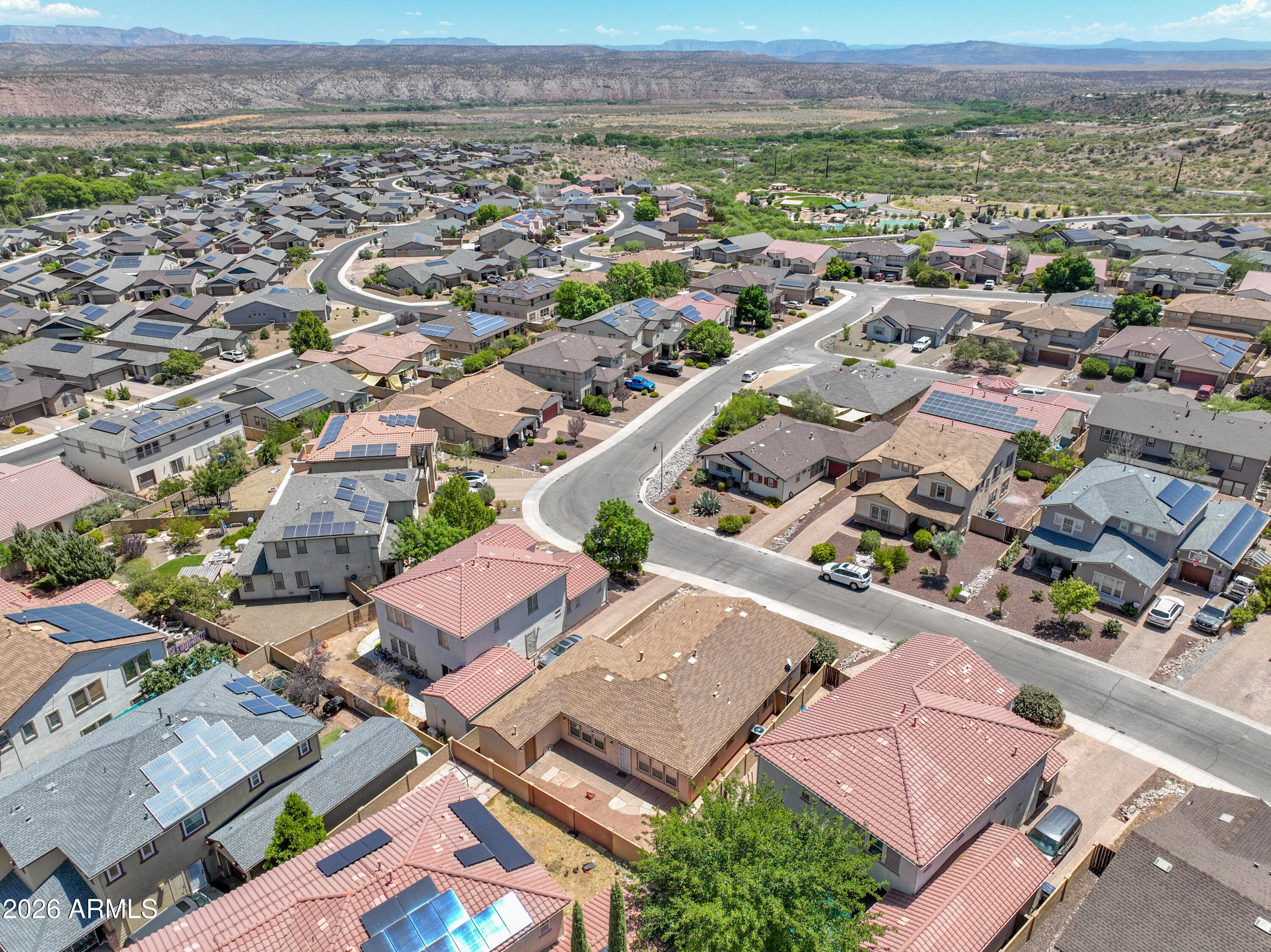 622 King Copper Road Clarkdale, AZ 86324 - Photo 30 of 36 Aerial Overview 4 No Lines