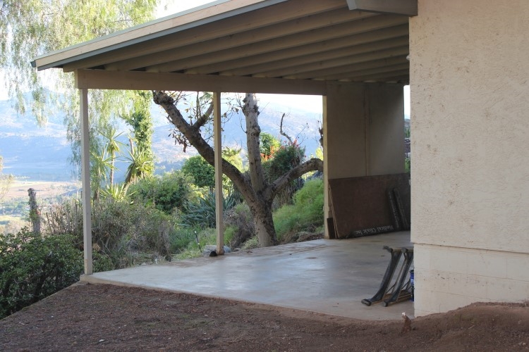 1624 Quail Ridge Road Escondido, CA 92027 - Photo 24 of 25 View of the storage, work or parking area behind the garages (30' x 20'). This area has vehicle access to the font of the home and would be great for a home business or hobby work area, off road vehicle storage or ??