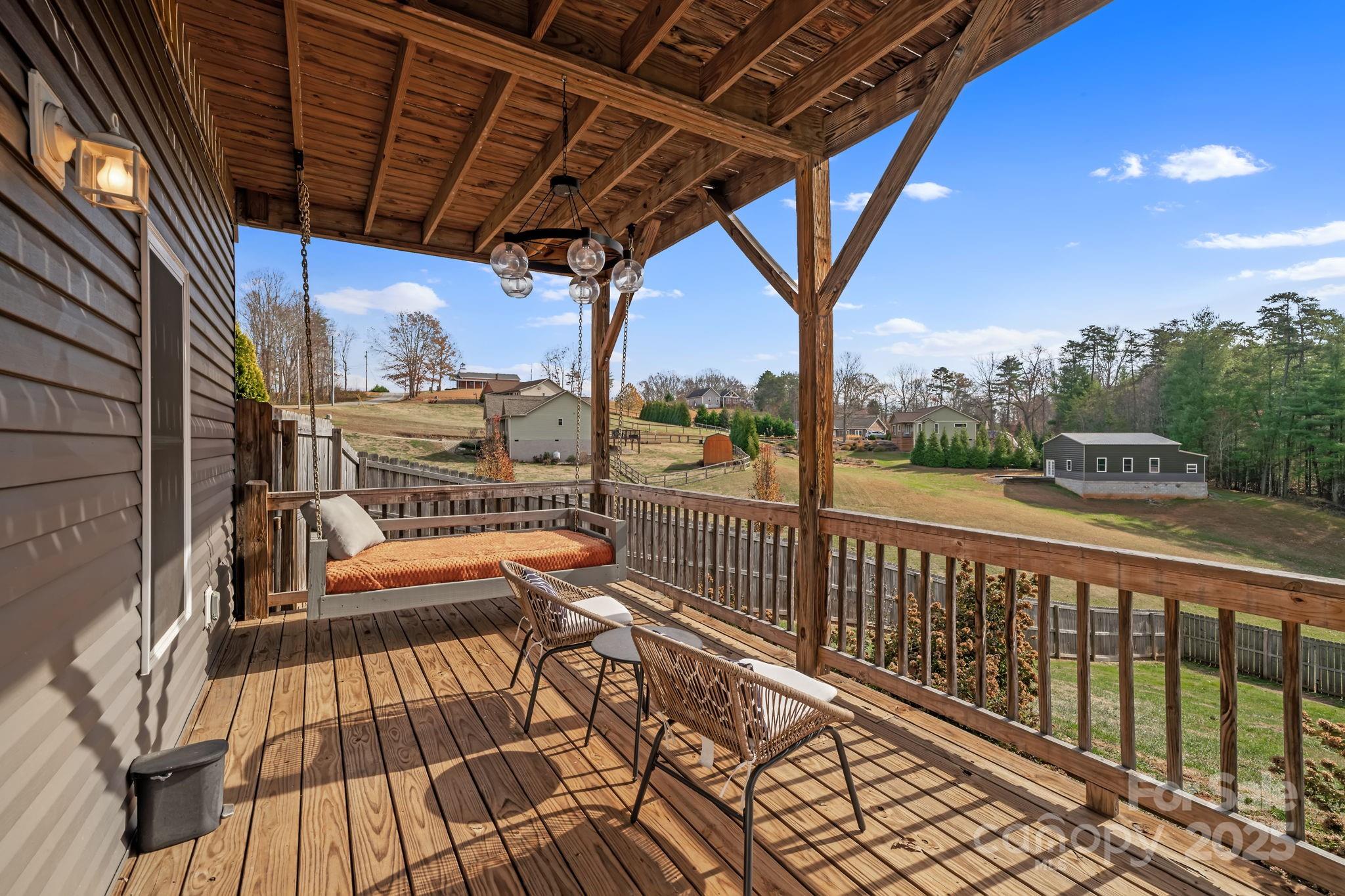 39 Curtis Miles Road Alexander, NC 28701 - Photo 31 of 37 a view of balcony with furniture