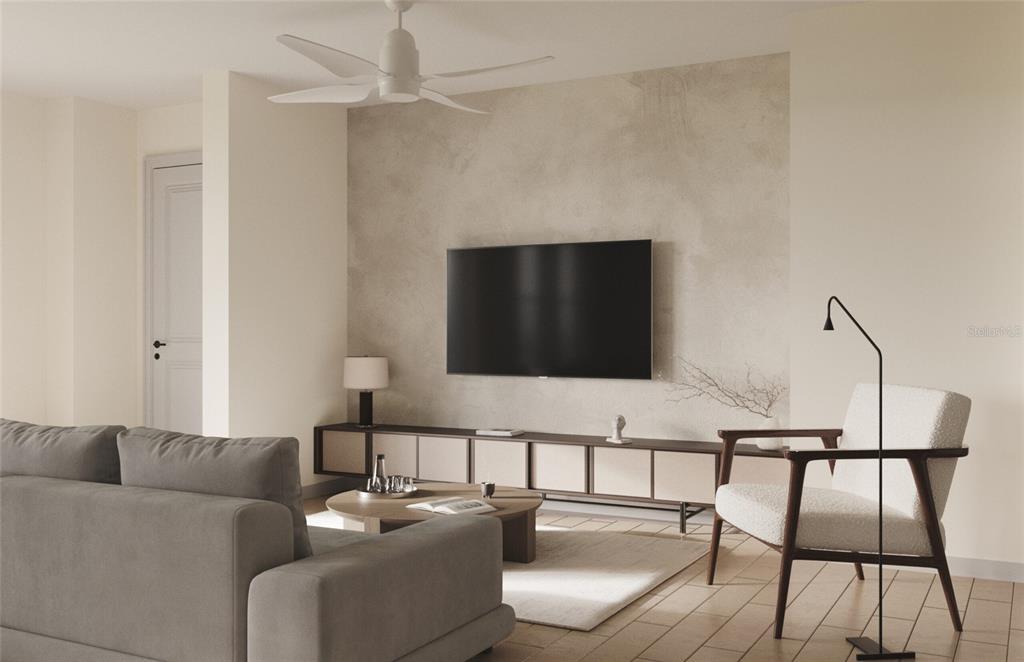 4510 Northwest 37th Street Road Ocala, FL 34482 - Photo 3 of 6 a living room with furniture and a flat screen tv