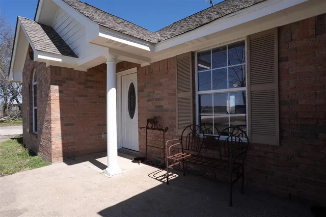 a backyard of a house