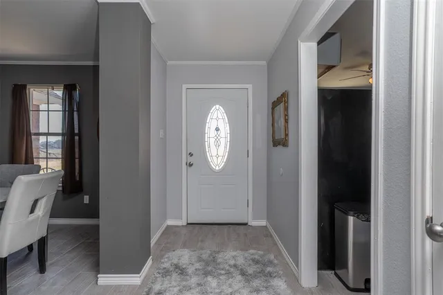 a view of an entryway door