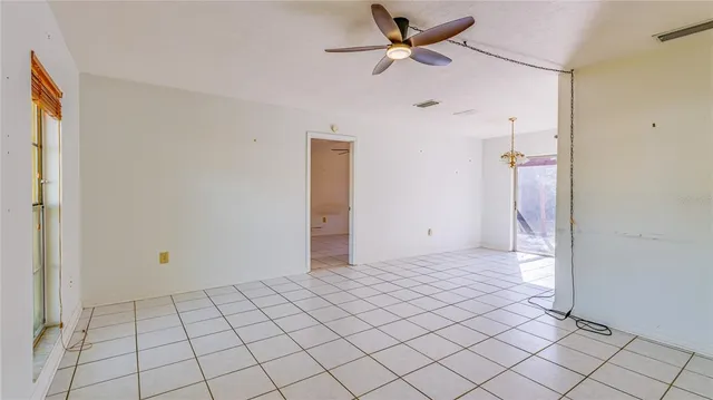 a view of an entryway with a window