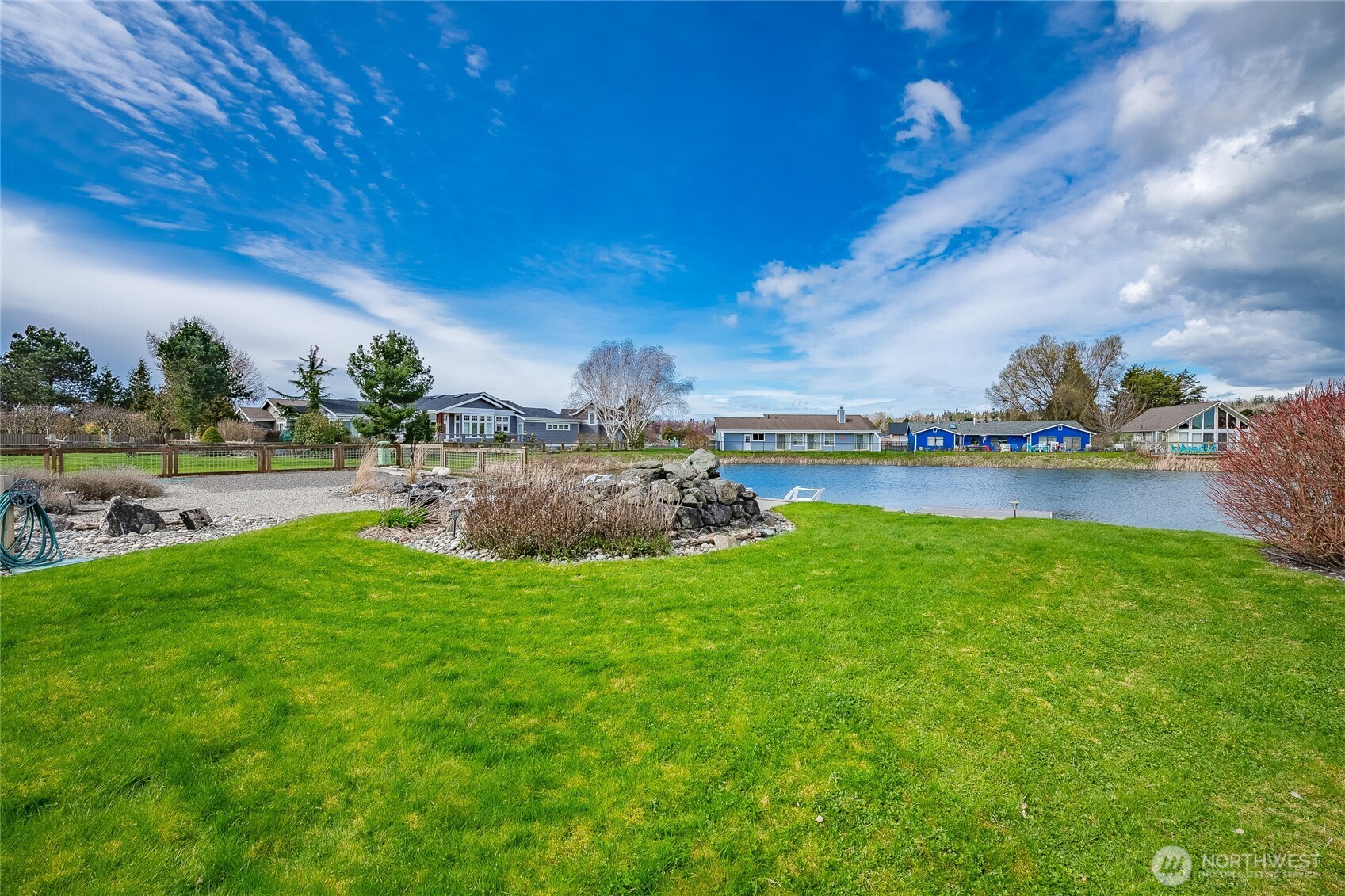 5382 Nootka Loop Birch Bay, WA 98230 - Photo 15 of 40 a view of yard with outdoor seating and hardwood