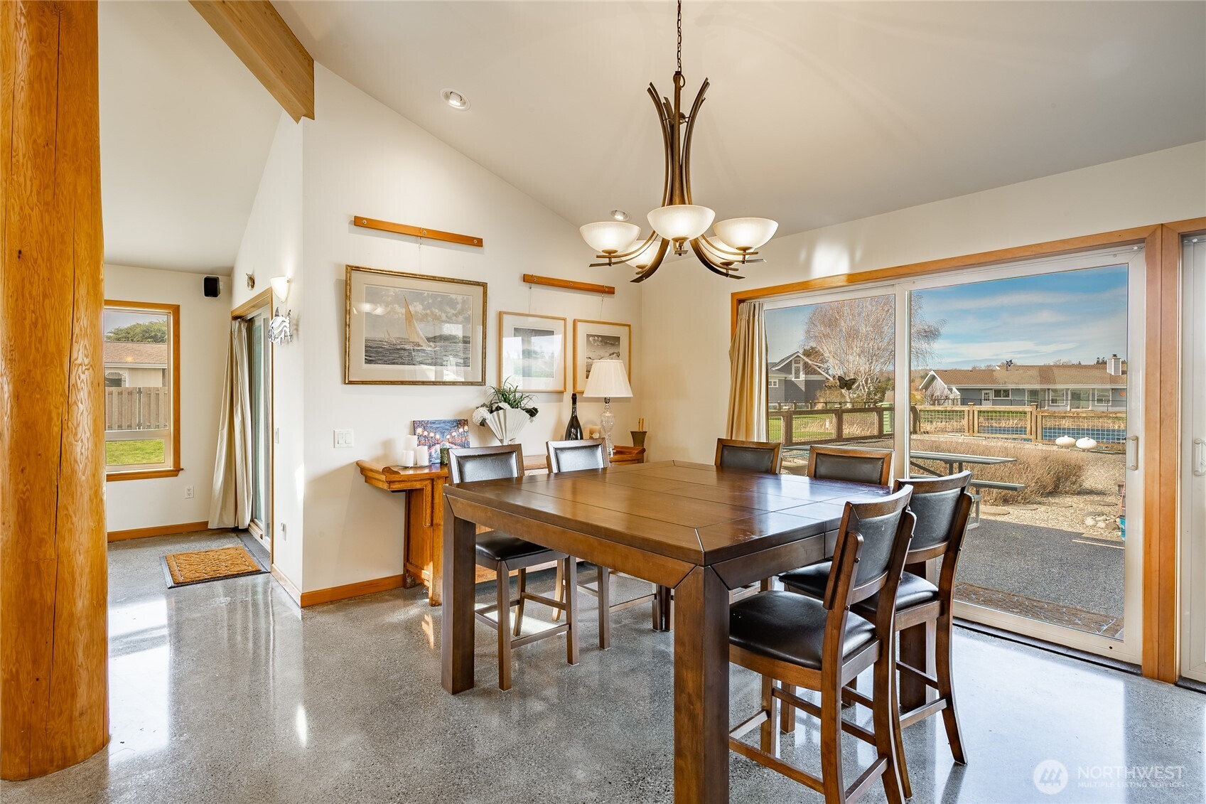 5382 Nootka Loop Birch Bay, WA 98230 - Photo 25 of 40 a view of a dining room with furniture window and wooden floor