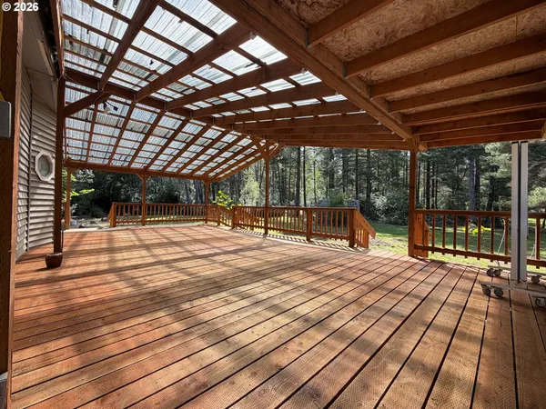 a view of a roof deck