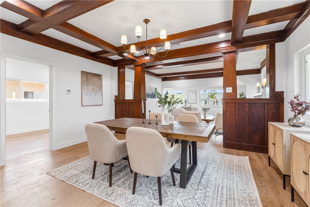 109 Painter Street Pasadena, CA 91103 - Photo 14 of 30 a view of a dining room with furniture window and outside view