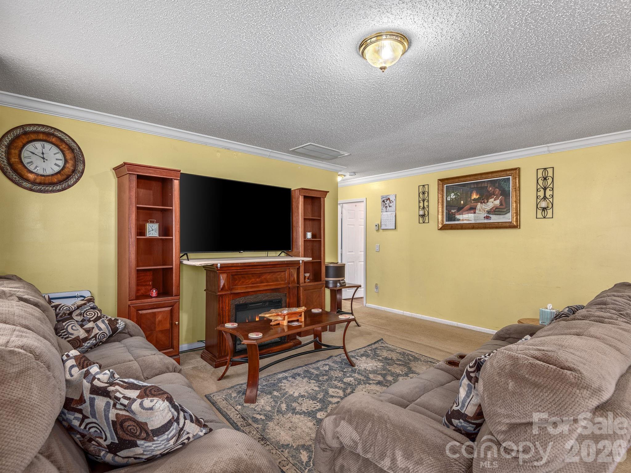 373 Starnes Cove Road Candler, NC 28715 - Photo 2 of 21 a living room with furniture and a flat screen tv