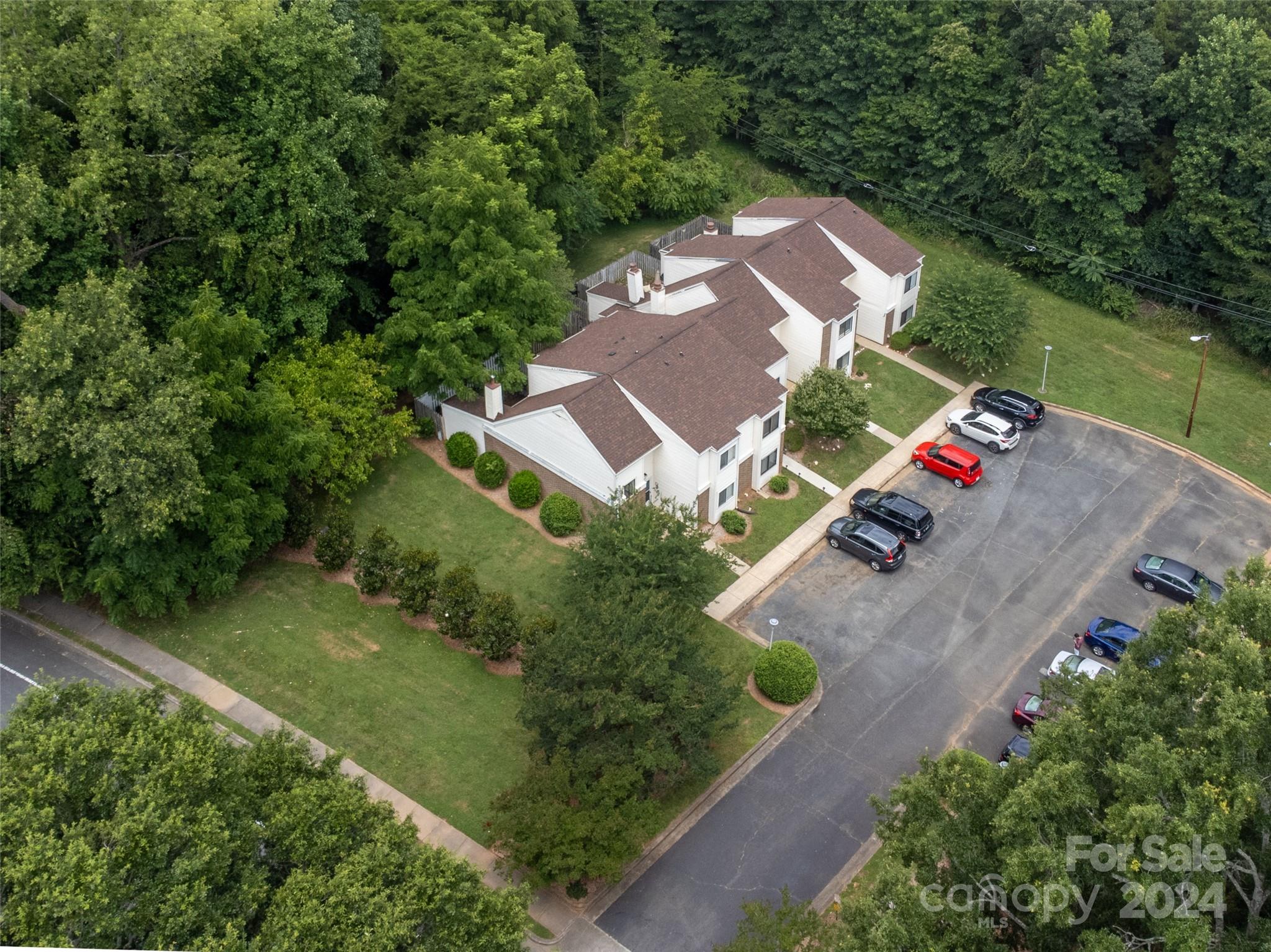 6714 Thermal Road Charlotte, NC 28211 - Photo 24 of 25 an aerial view of a house with a garden