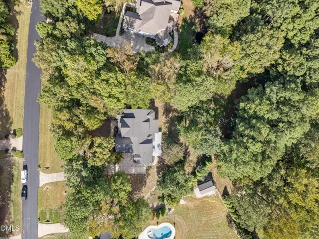 an aerial view of residential house with outdoor space