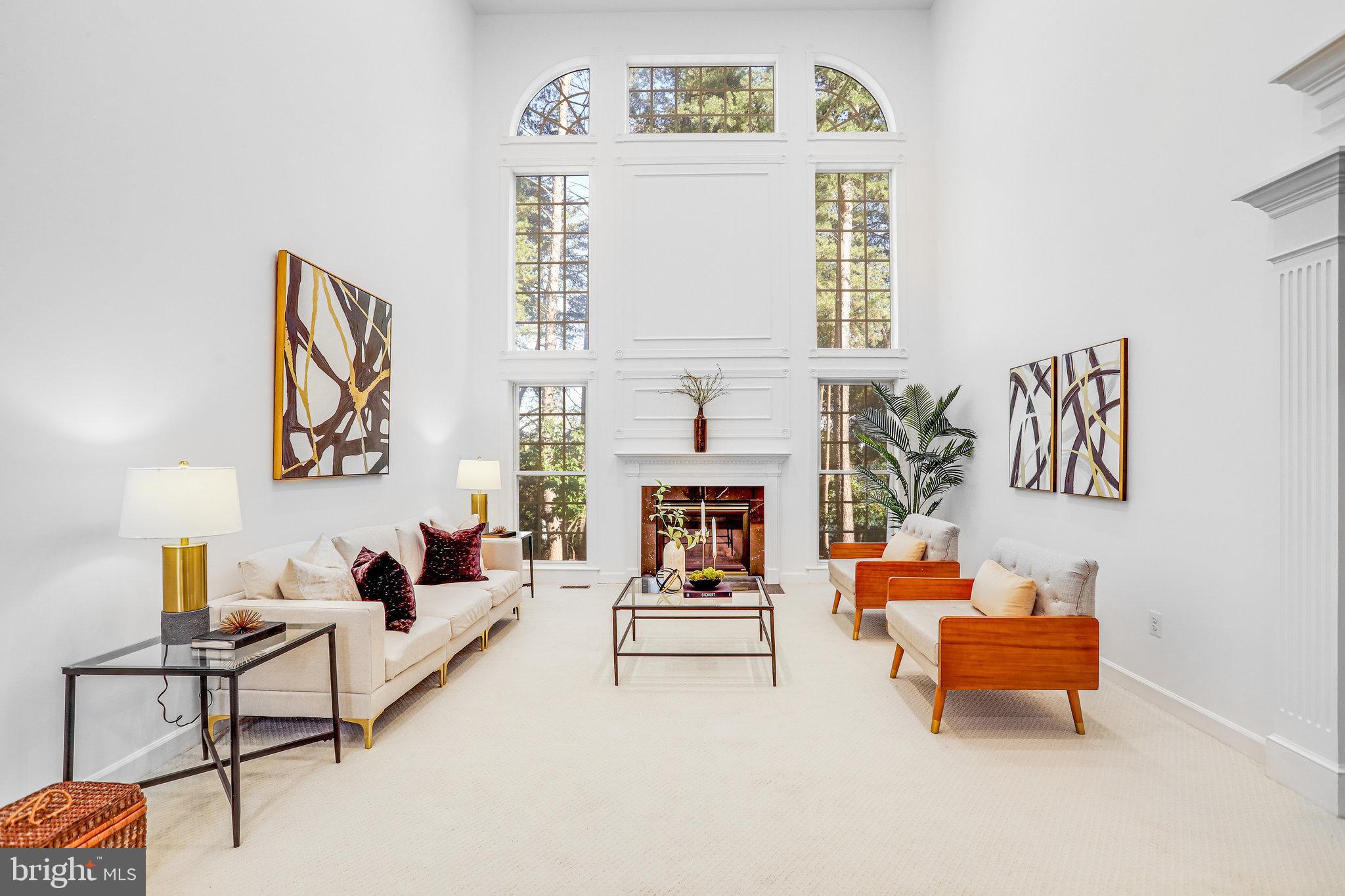 13107 English Turn Drive Silver Spring, MD 20904 - Photo 16 of 73 a living room with furniture and a fireplace