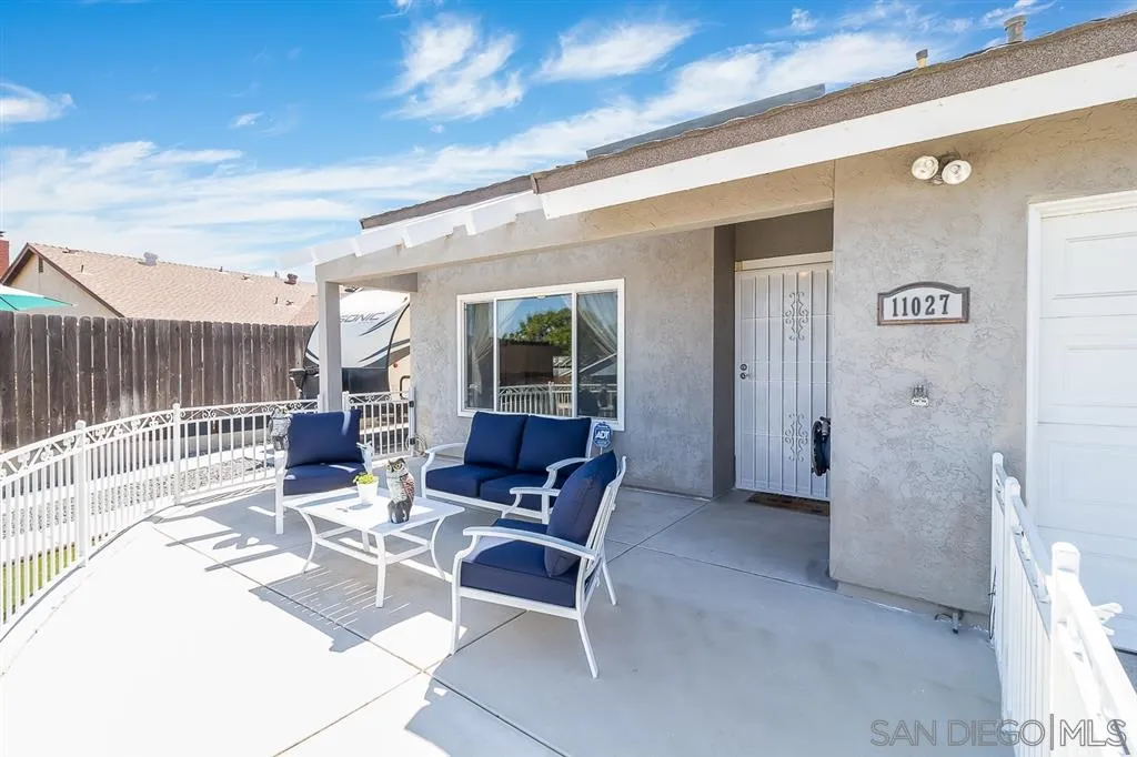 11027 Eddington Road Santee, CA 92071 - Photo 3 of 25 a outdoor space with patio the couches and a dining table with garden view
