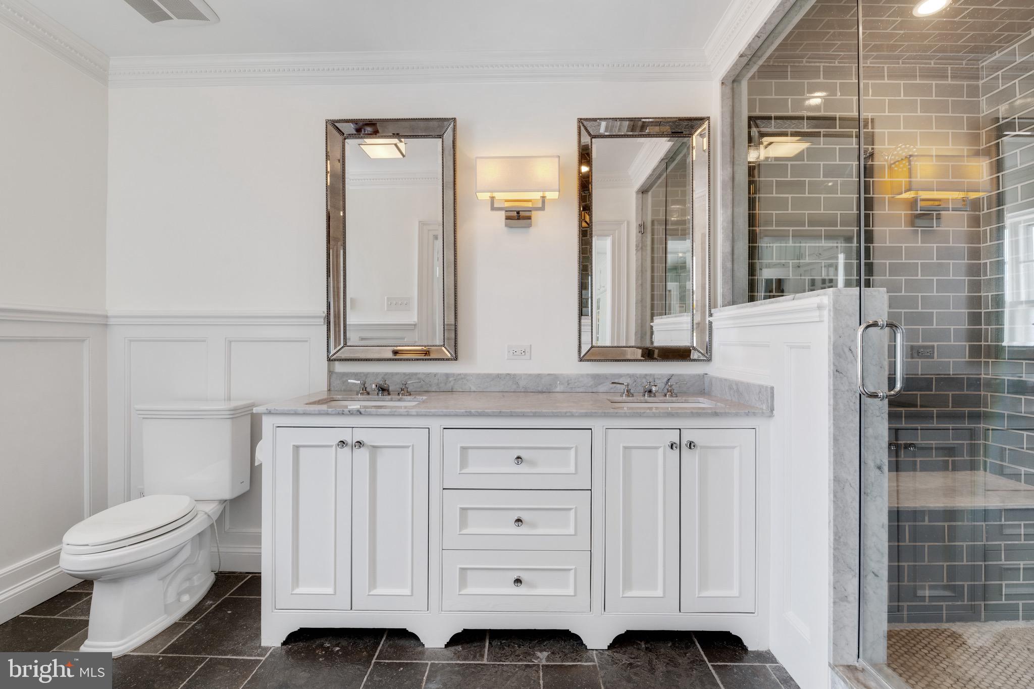 500 Somerset Road Baltimore, MD 21210 - Photo 37 of 80 Gorgeous full bath with heated floors