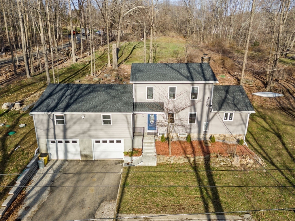 146 Warren Road Brimfield, MA 01010 - Photo 25 of 30 aerial view of a house with a yard