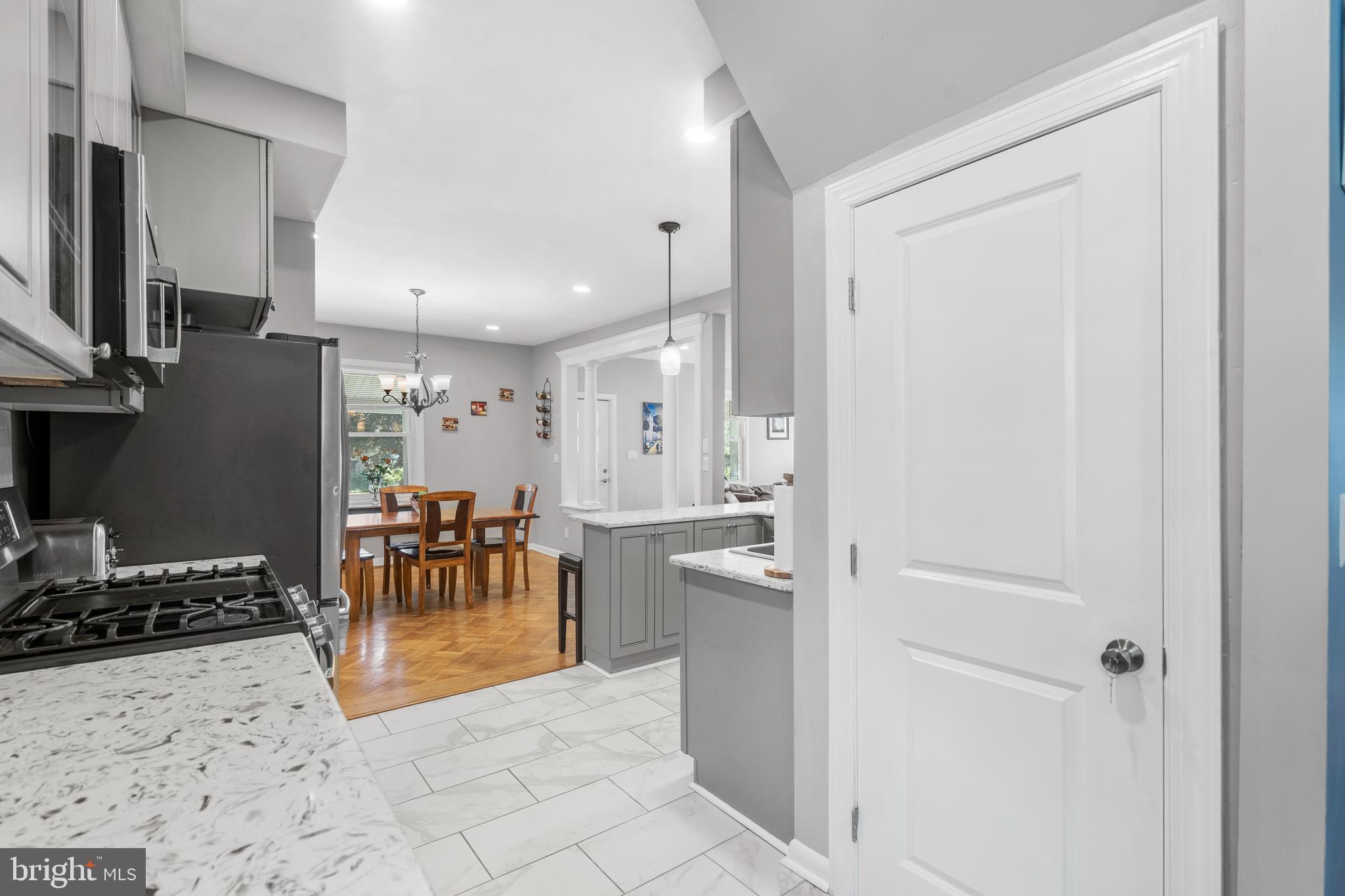 1118 Allston Road Havertown, PA 19083 - Photo 20 of 58 a kitchen with stainless steel appliances kitchen island granite countertop a refrigerator and a sink