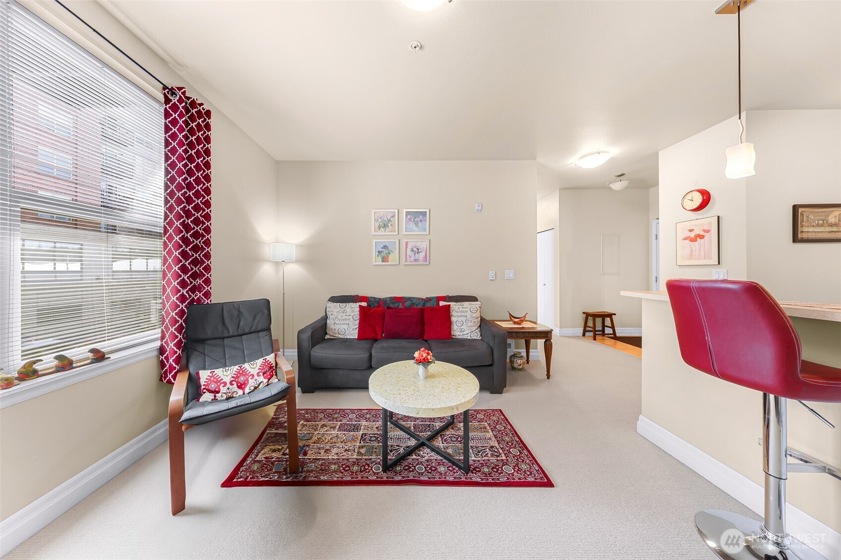 910 Harris Avenue, Unit 208 Bellingham, WA 98225 - Photo 20 of 33 a living room with furniture and a rug
