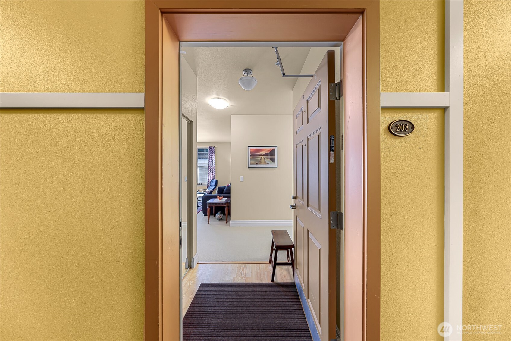 910 Harris Avenue, Unit 208 Bellingham, WA 98225 - Photo 6 of 33 a view of a bathroom from a hallway