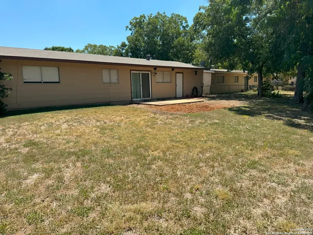 a backyard of a house