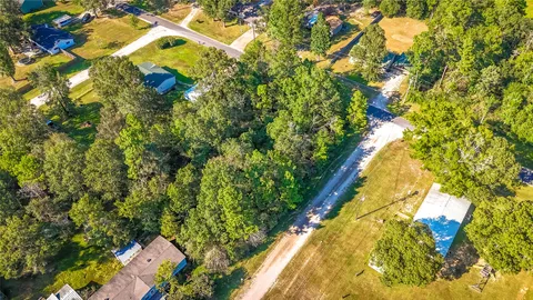 a view of a yard with plants