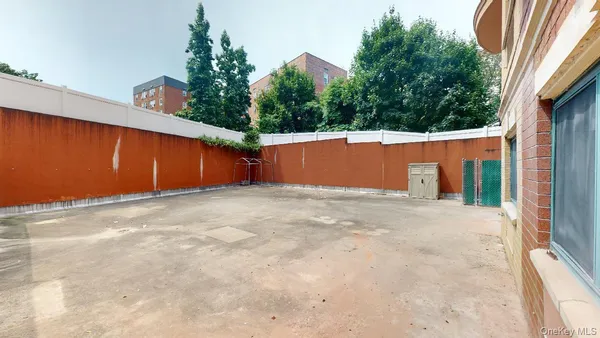 a backyard of a house