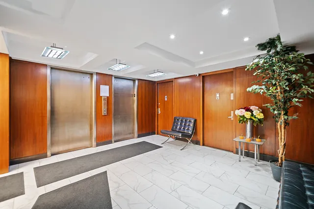 a view of a room with chairs