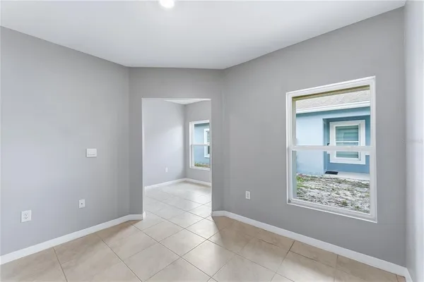 a view of hallway with front door